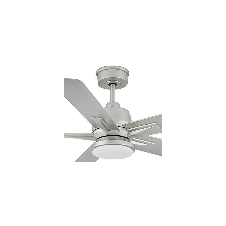 Image 2 52" Hinkley Alta LED Wet Rated 5-Blade Brushed Nickel Smart Fan more views