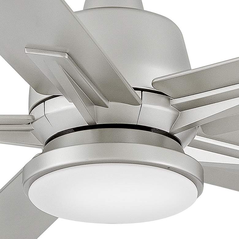 Image 4 52" Hinkley Alta LED Wet Rated 5-Blade Brushed Nickel Smart Fan more views