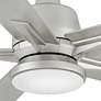 52" Hinkley Alta LED Wet Rated 5-Blade Brushed Nickel Smart Fan