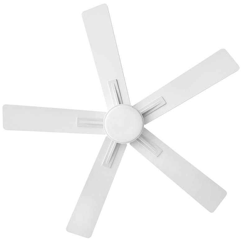 Image 3 52" Hinkley Alta LED Wet Rated 5-Blade Matte White Smart Ceiling Fan more views