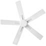 52" Hinkley Alta LED Wet Rated 5-Blade Matte White Smart Ceiling Fan