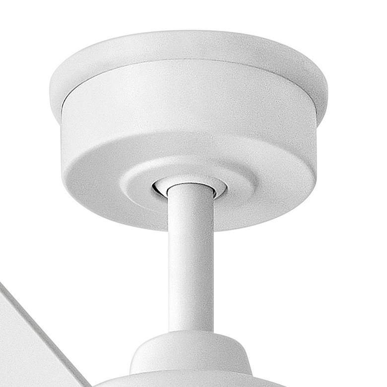 Image 5 52" Hinkley Alta LED Wet Rated 5-Blade Matte White Smart Ceiling Fan more views