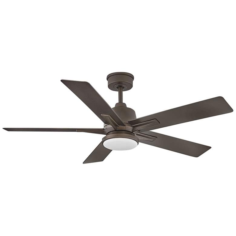 Image 1 52 inch Hinkley Alta LED Wet Rated 5-Blade Metallic Bronze Smart Fan