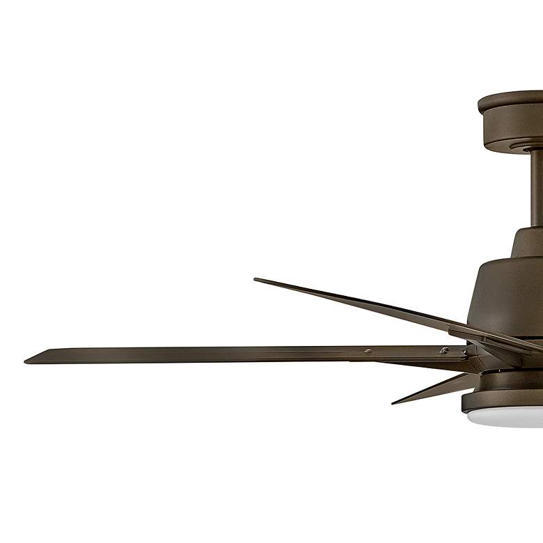 Image 4 52 inch Hinkley Alta LED Wet Rated 5-Blade Metallic Bronze Smart Fan more views