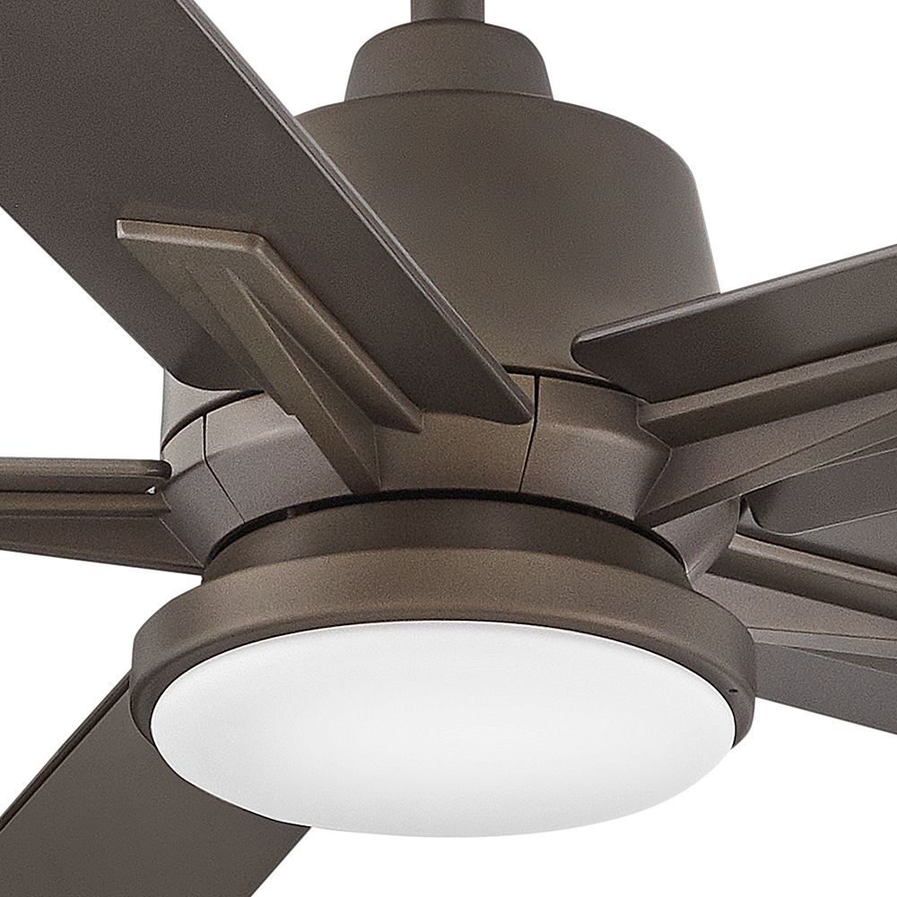 Image 7 52" Hinkley Alta LED Wet Rated 5-Blade Metallic Bronze Smart Fan more views