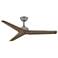 52" Hinkley Chisel Graphite Damp Rated Smart Ceiling Fan with Remote