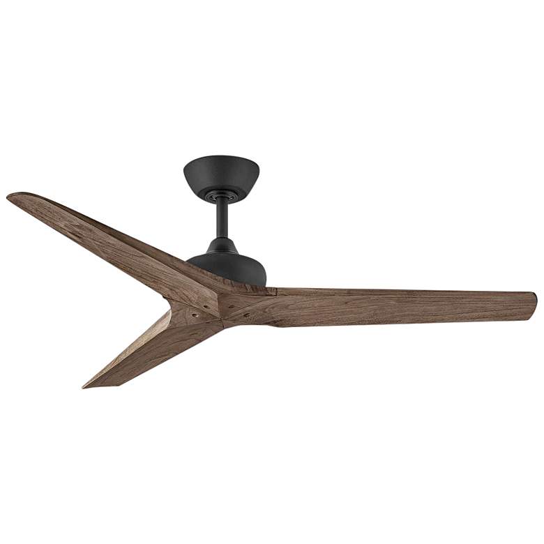 Image 3 52 inch Hinkley Chisel Matte Black Damp Rated Smart Ceiling Fan