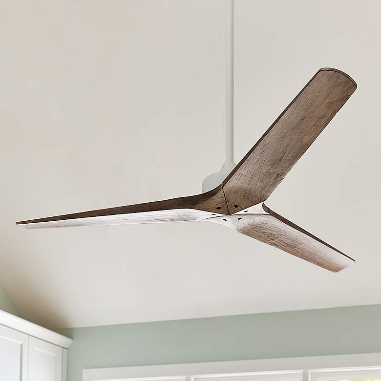 Image 2 52" Hinkley Chisel Matte Black Damp Rated Smart Ceiling Fan