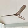 52" Hinkley Chisel Matte Black Damp Rated Smart Ceiling Fan in scene