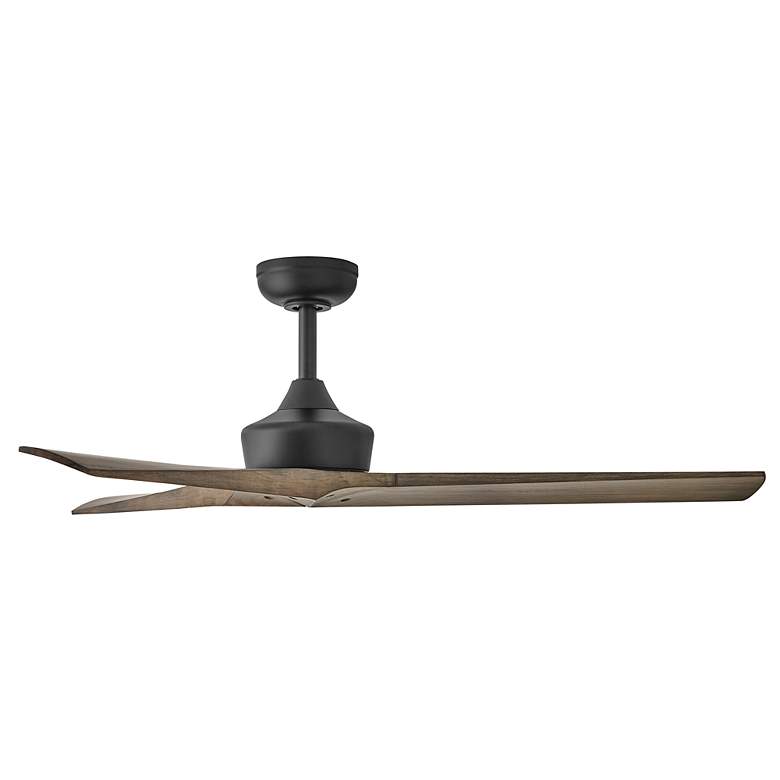 Image 4 52" Hinkley Chisel Matte Black Driftwood Smart Ceiling Fan more views