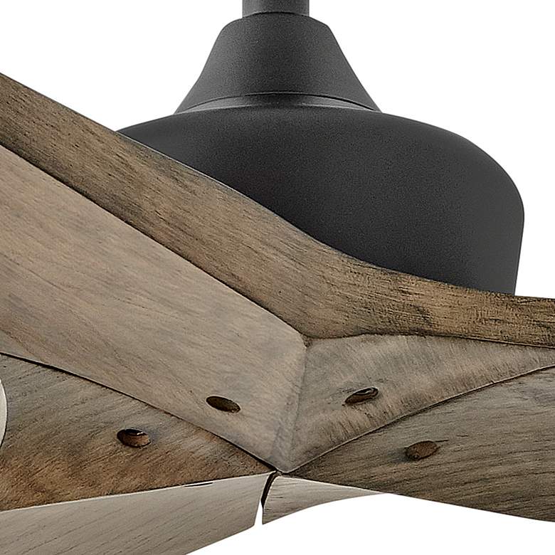 Image 7 52" Hinkley Chisel Matte Black Driftwood Smart Ceiling Fan more views
