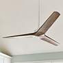 52" Hinkley Chisel Matte White Damp Rated Ceiling Fan with Remote in scene