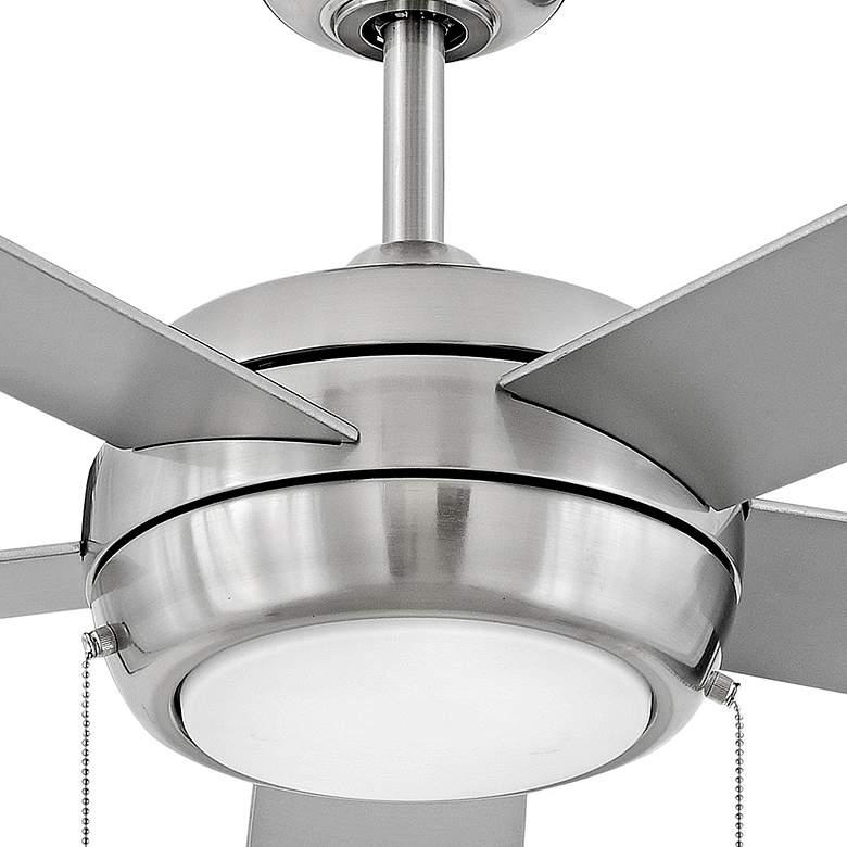 Image 5 52" Hinkley Croft Brushed Nickel Indoor Pull-Chain LED Ceiling Fan more views