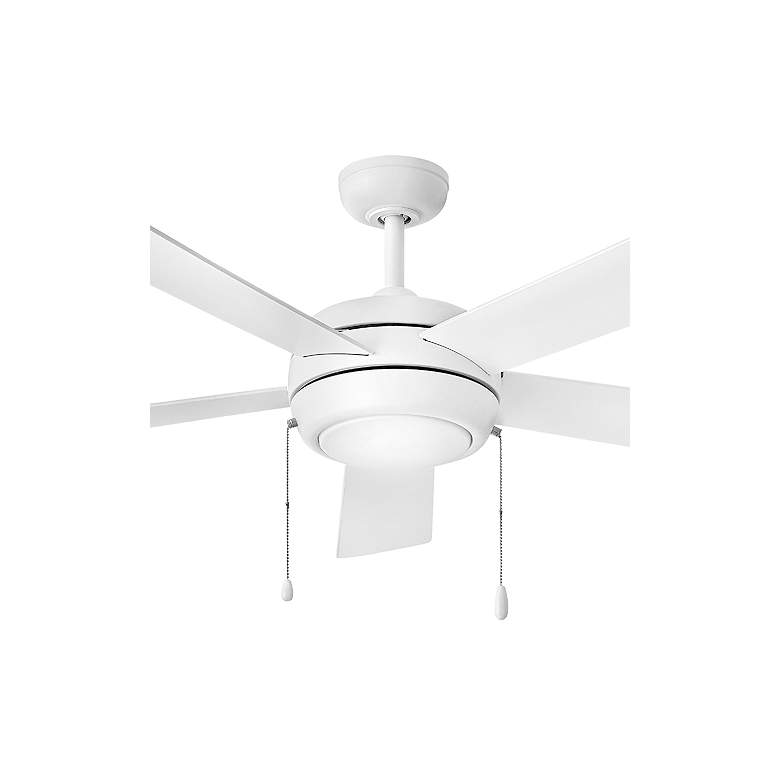 Image 2 52" Hinkley Croft Chalk White Indoor Pull-Chain LED Ceiling Fan more views
