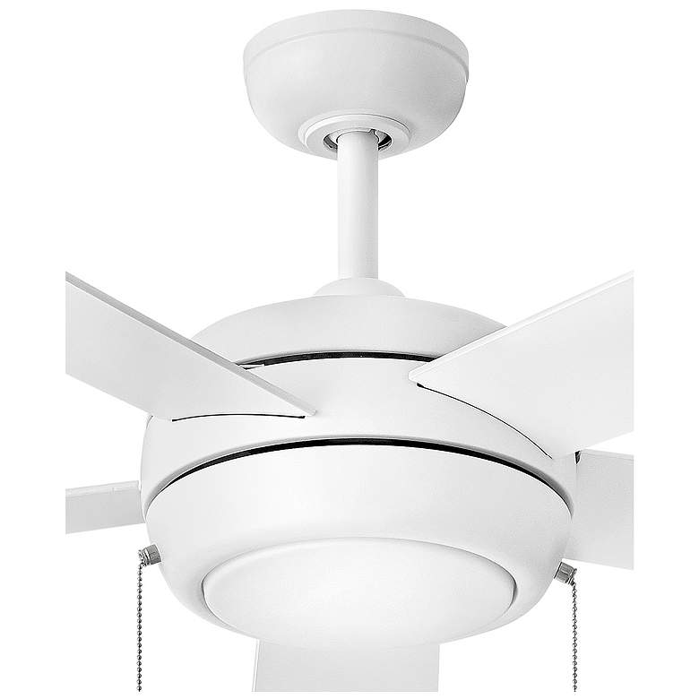 Image 4 52" Hinkley Croft Chalk White Indoor Pull-Chain LED Ceiling Fan more views