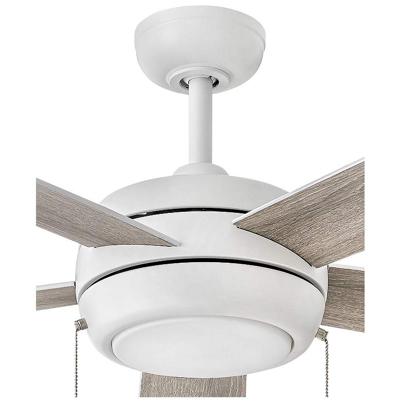 Image 7 52" Hinkley Croft Chalk White Indoor Pull-Chain LED Ceiling Fan more views