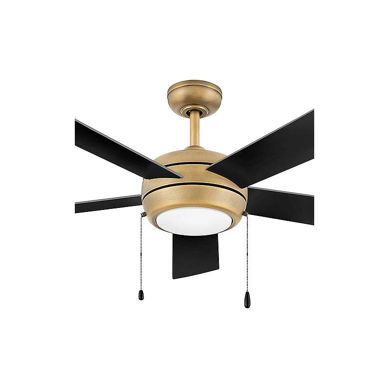 Image 2 52" Hinkley Croft Heritage Brass Indoor Pull-Chain LED Ceiling Fan more views