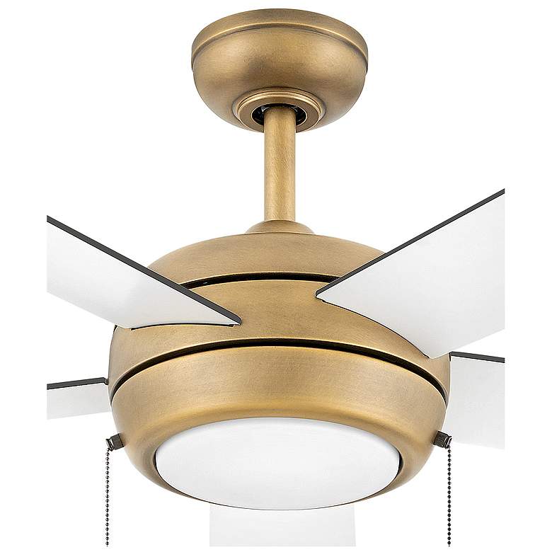 Image 3 52" Hinkley Croft Heritage Brass Indoor Pull-Chain LED Ceiling Fan more views