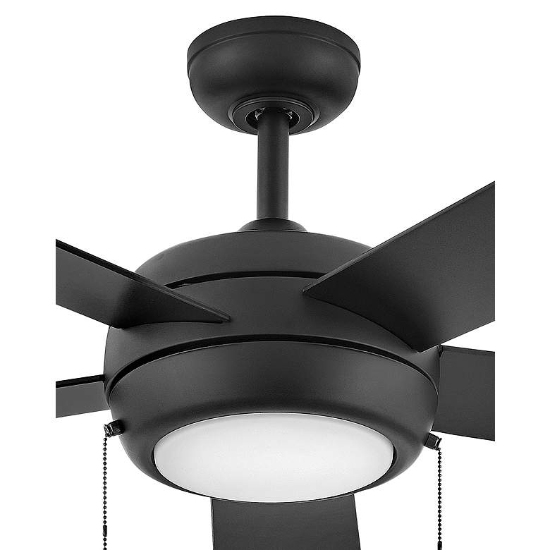 Image 4 52" Hinkley Croft Matte Black Indoor Pull-Chain LED Ceiling Fan more views