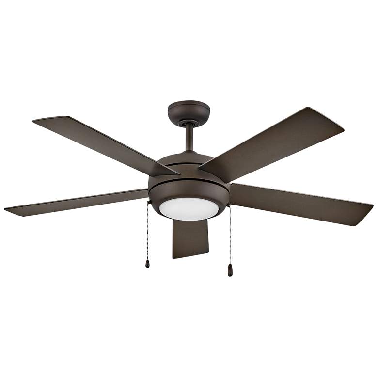 Image 1 52" Hinkley Croft Matte Bronze Indoor Pull-Chain LED Ceiling Fan