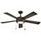 52" Hinkley Croft Matte Bronze Indoor Pull-Chain LED Ceiling Fan