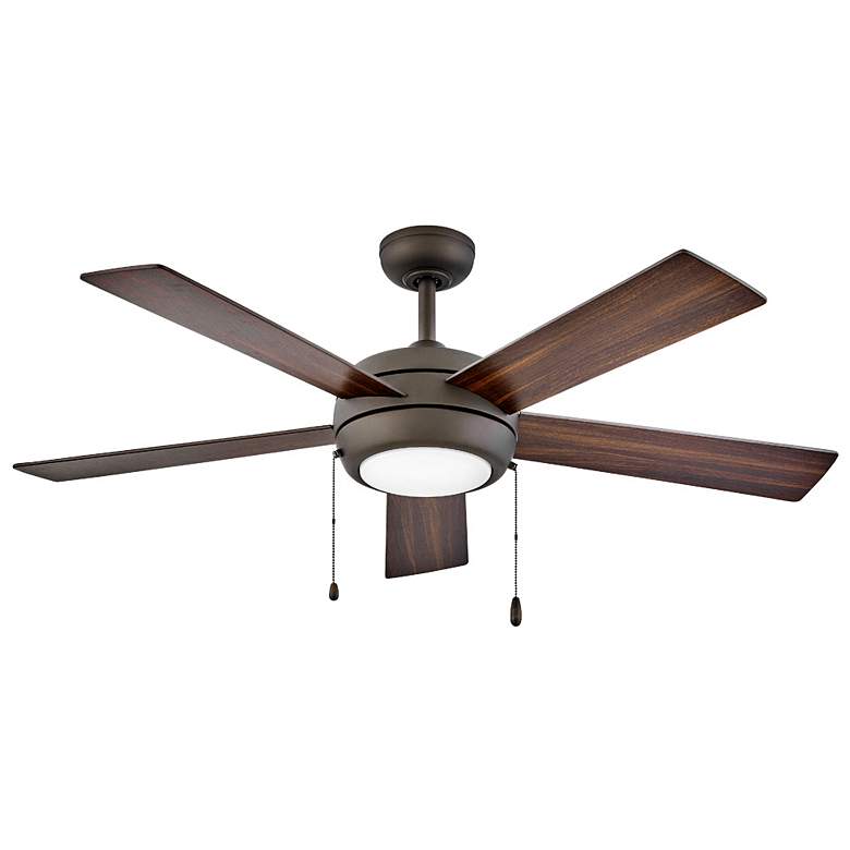 Image 6 52" Hinkley Croft Matte Bronze Indoor Pull-Chain LED Ceiling Fan more views