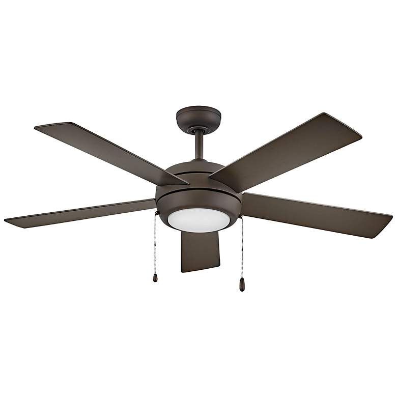 Image 7 52" Hinkley Croft Matte Bronze Indoor Pull-Chain LED Ceiling Fan more views
