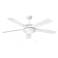 52" Hinkley Croft White Finish LED 5-Blade Pull Chain Ceiling Fan