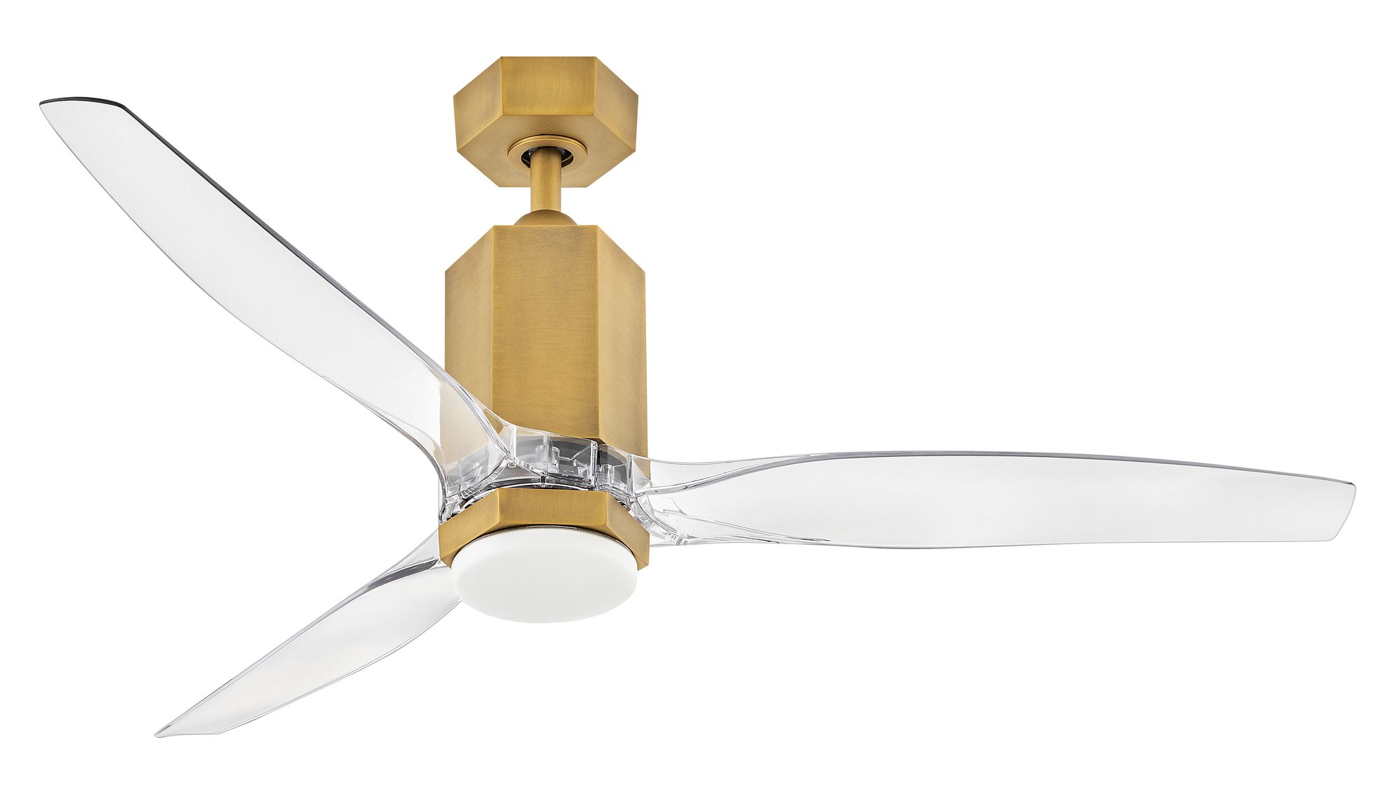 Image 4 52" Hinkley Facet Heritage Brass LED Smart Outdoor Ceiling Fan more views