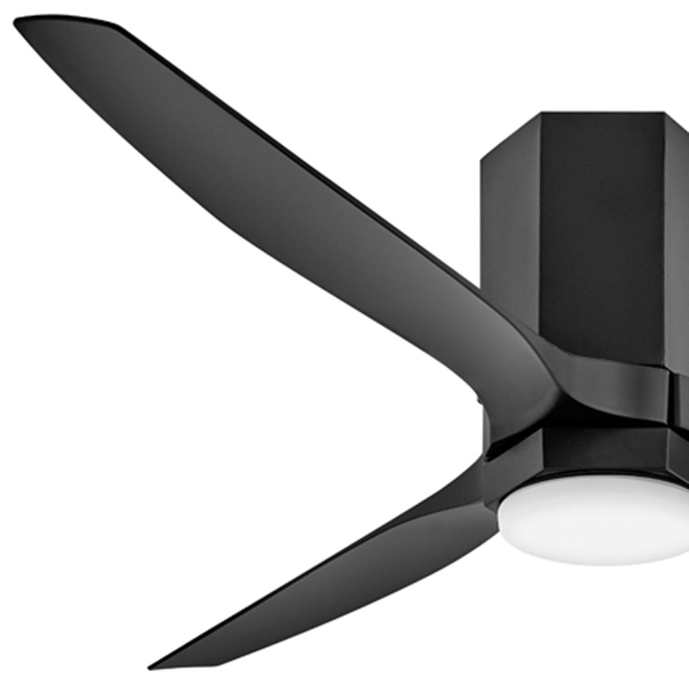 52" Hinkley Facet Matte Black LED Ceiling Fan