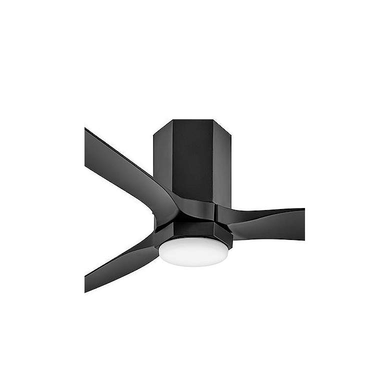 Image 2 52" Hinkley Facet Matte Black LED Smart Outdoor Ceiling Fan more views