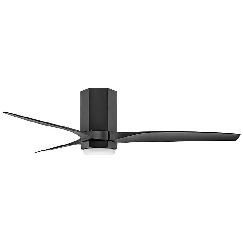 Image 4 52" Hinkley Facet Matte Black LED Smart Outdoor Ceiling Fan more views