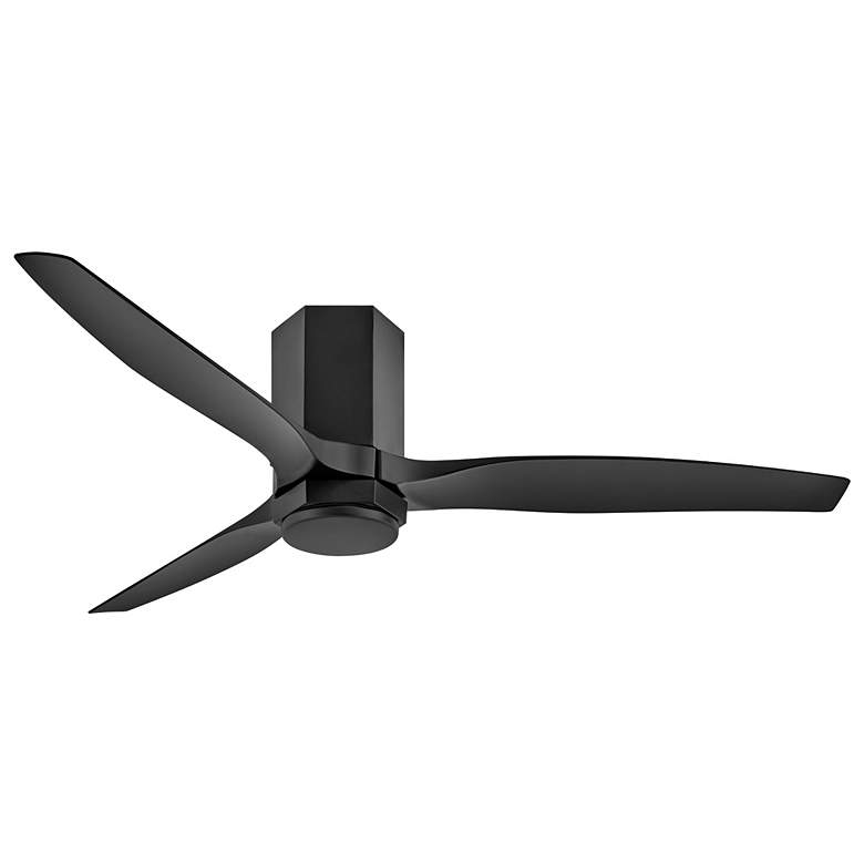 Image 6 52" Hinkley Facet Matte Black LED Smart Outdoor Ceiling Fan more views