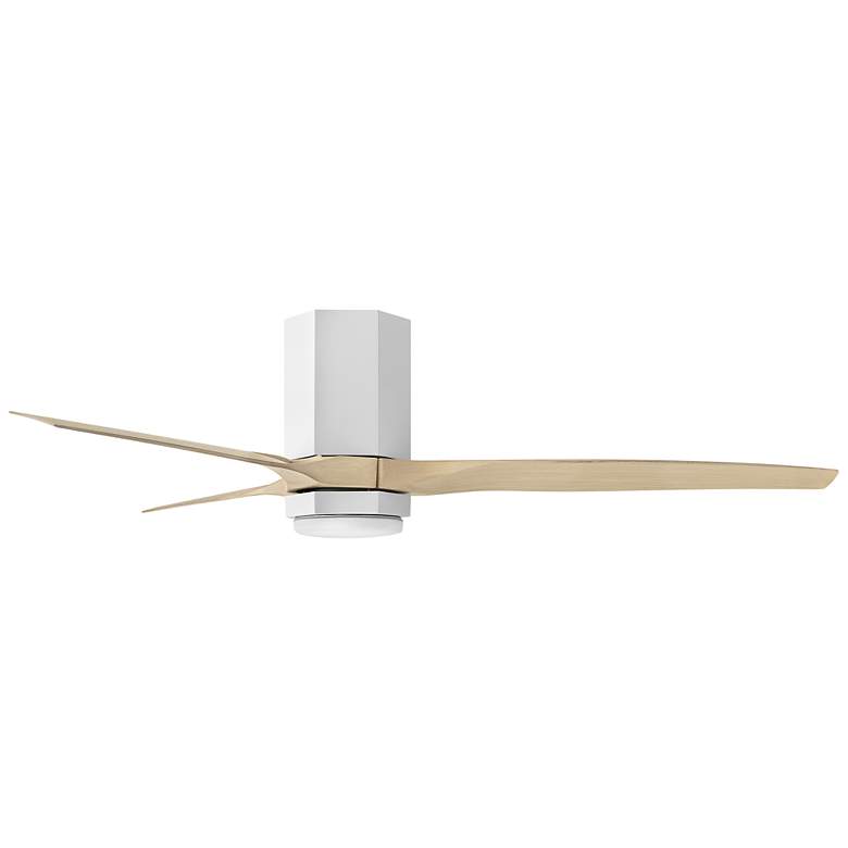 Image 5 52" Hinkley Facet Matte White LED Smart Outdoor Ceiling Fan more views