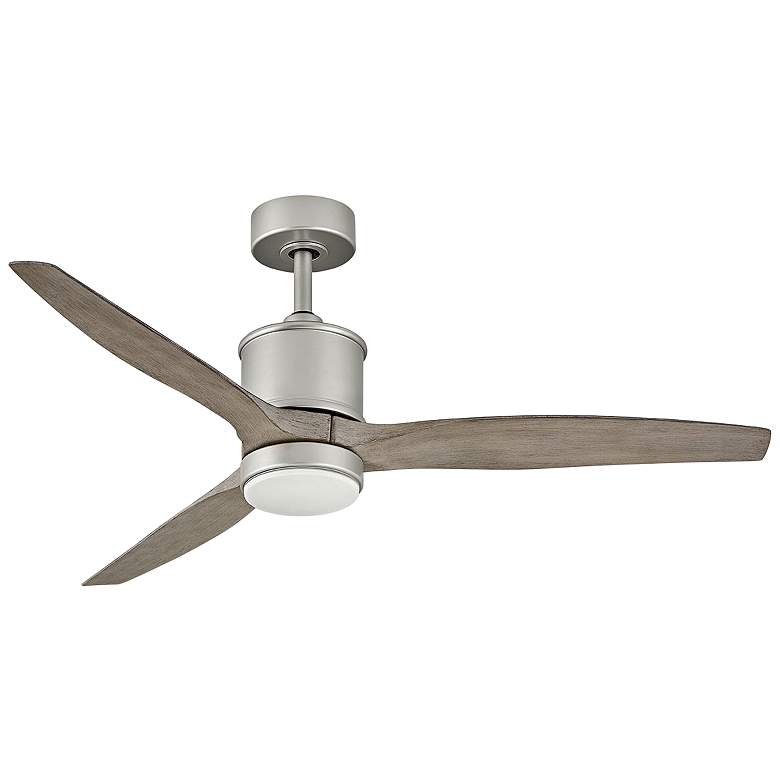 Image 2 52" Hinkley Hover Brushed Nickel Wet-Rated LED Smart Ceiling Fan