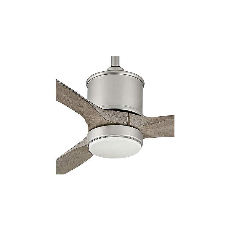 Image 3 52" Hinkley Hover Brushed Nickel Wet-Rated LED Smart Ceiling Fan more views