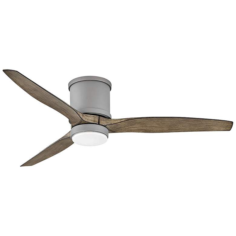 Image 2 52 inch Hinkley Hover Graphite Wet-Rated LED Hugger Smart Ceiling Fan