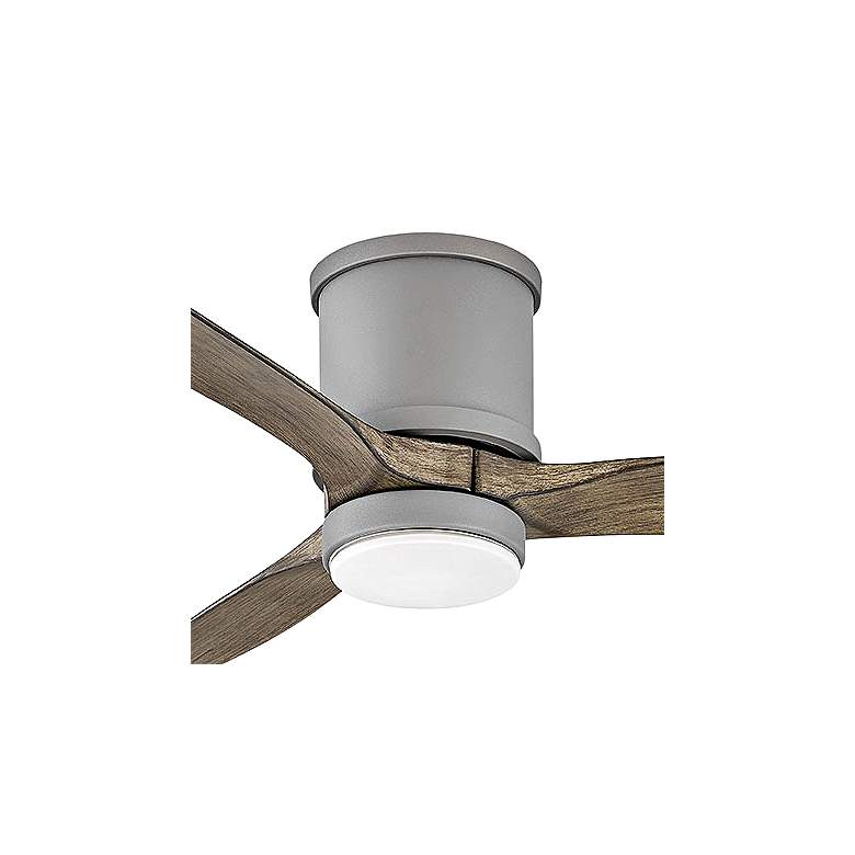 Image 3 52" Hinkley Hover Graphite Wet-Rated LED Hugger Smart Ceiling Fan more views
