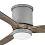52" Hinkley Hover Graphite Wet-Rated LED Hugger Smart Ceiling Fan