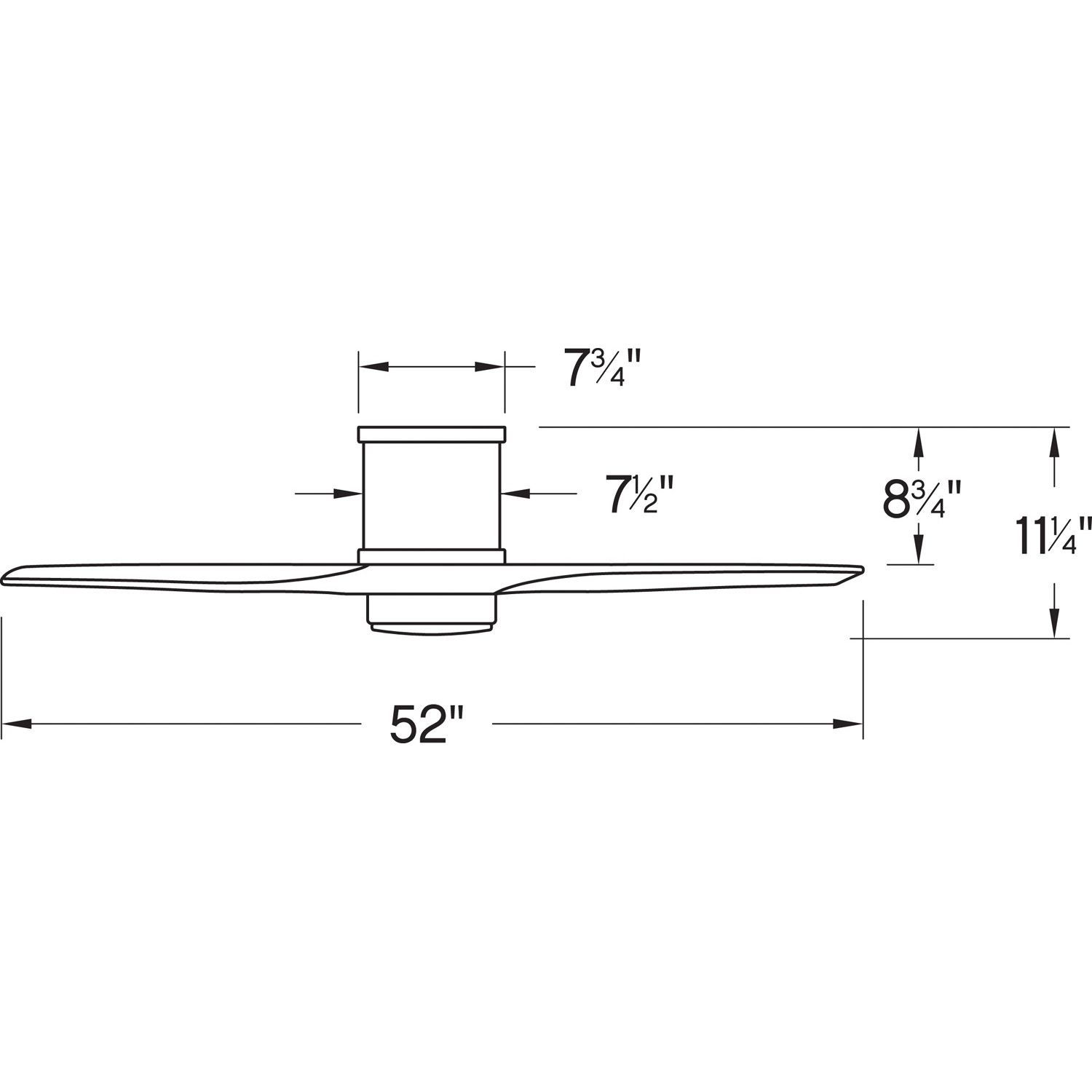 Image 4 52" Hinkley Hover Graphite Wet-Rated LED Hugger Smart Ceiling Fan more views