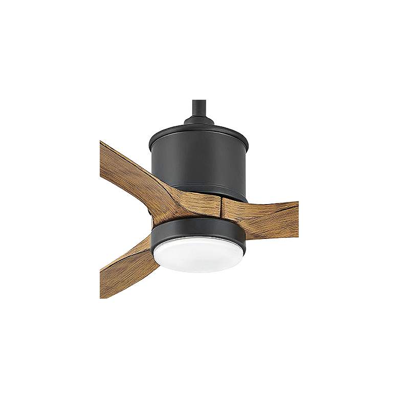 Image 3 52 inch Hinkley Hover Matte Black Wet-Rated LED Smart Ceiling Fan more views