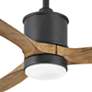 52" Hinkley Hover Matte Black Wet-Rated LED Smart Ceiling Fan