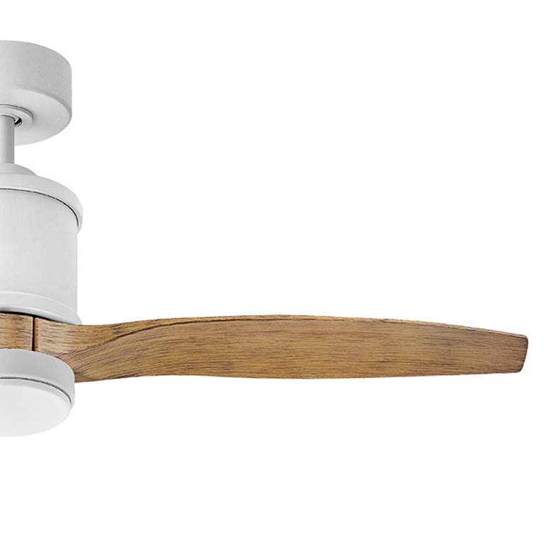 Image 3 52" Hinkley Hover Matte White and Koa Wet-Rated LED Smart Ceiling Fan more views
