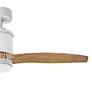 52" Hinkley Hover Matte White and Koa Wet-Rated LED Smart Ceiling Fan