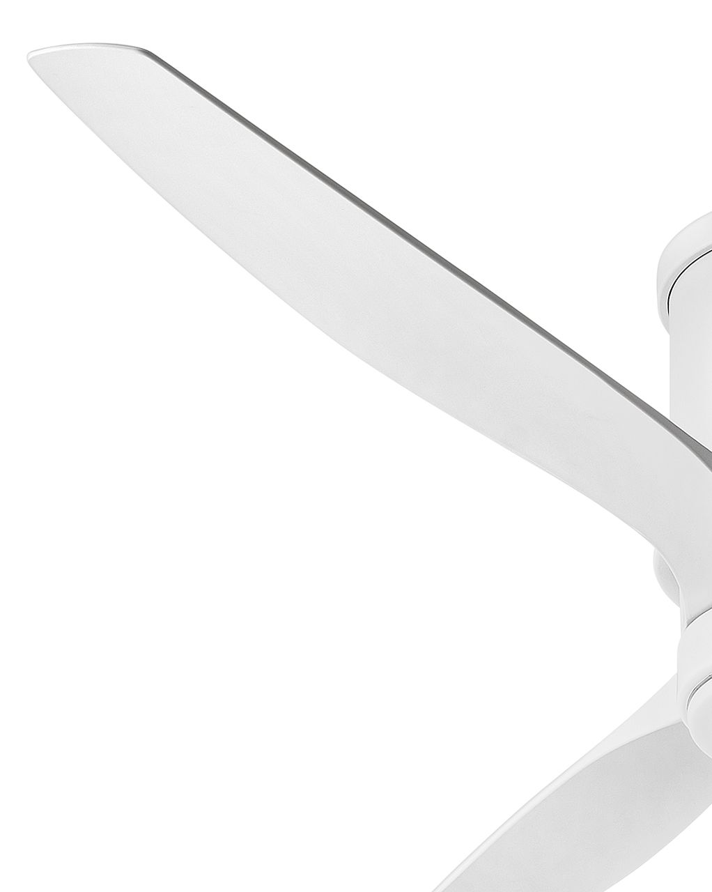 Image 5 52" Hinkley Hover Matte White Wet LED Hugger Smart Ceiling Fan more views