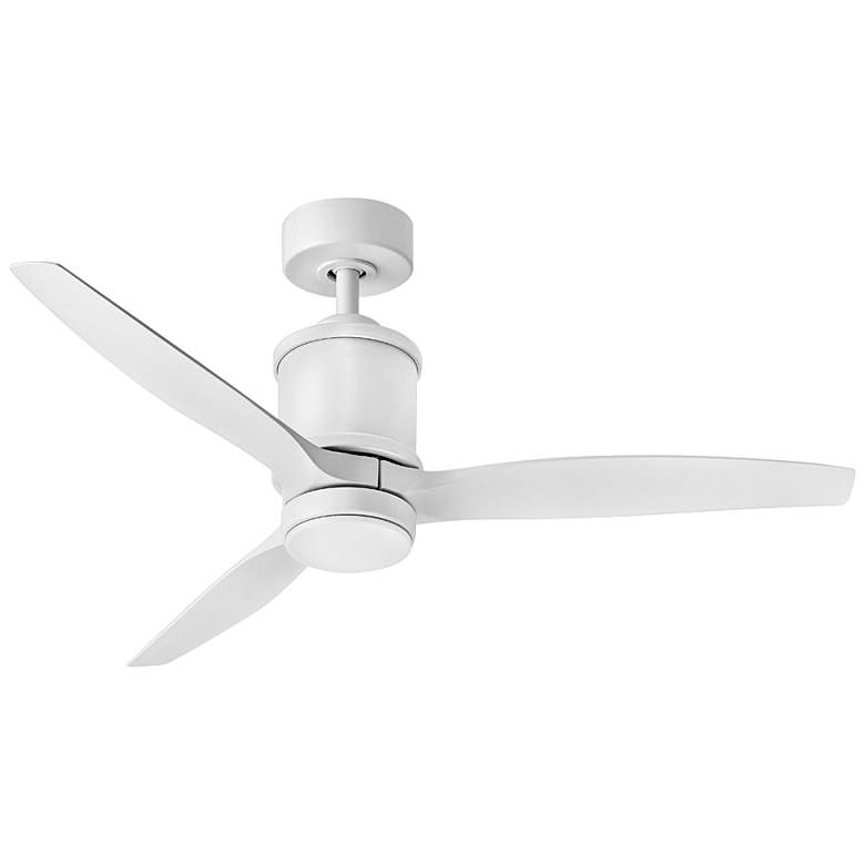 Image 1 52" Hinkley Hover Matte White Wet-Rated LED Smart Ceiling Fan