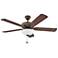 52" Hinkley Illuminated LED Ceiling Fan with Pull Chain