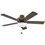 5_52" Hinkley Illuminated LED Ceiling Fan with Pull Chain more views