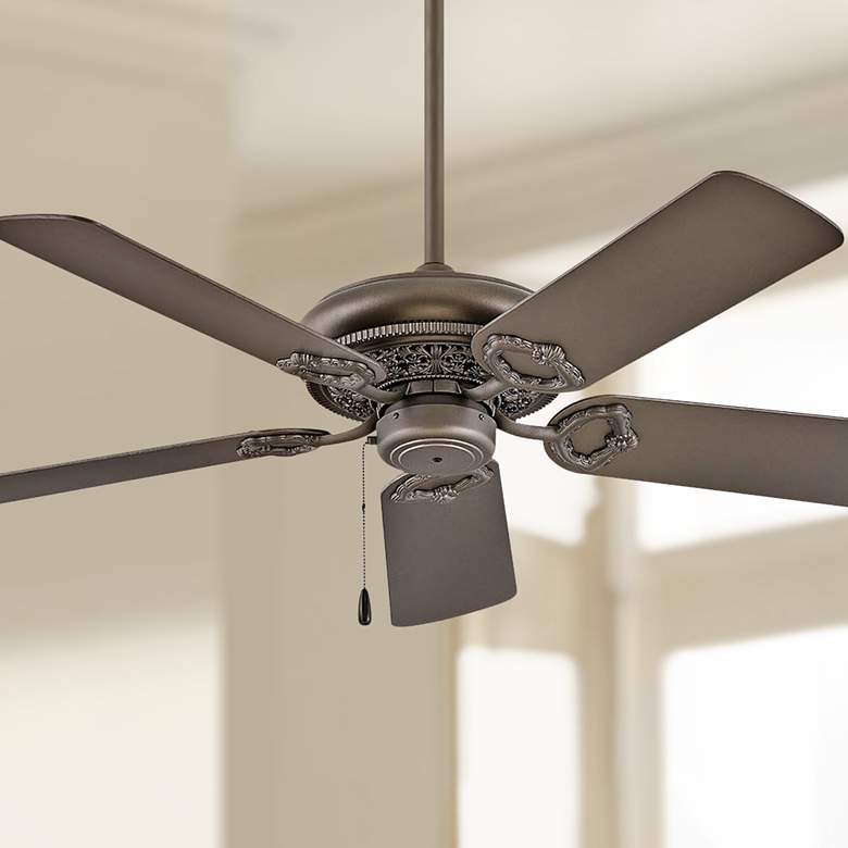 Image 1 52" Hinkley Lafayette Metallic Matte Bronze Fan with Pull Chain