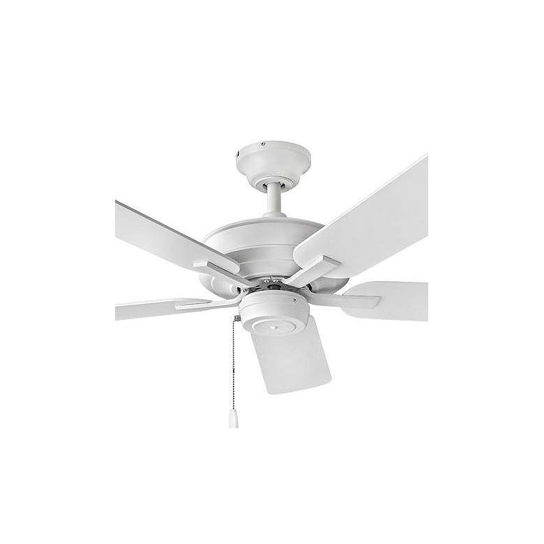 Image 2 52" Hinkley Metro 5-Blade White Finish Ceiling Fan with Pull Chain more views